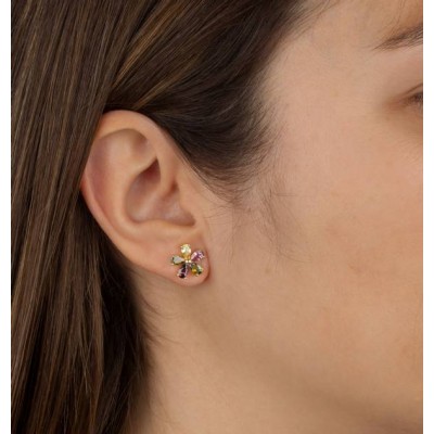 PENDIENTE FLOR MULTICOLOR                                                                           