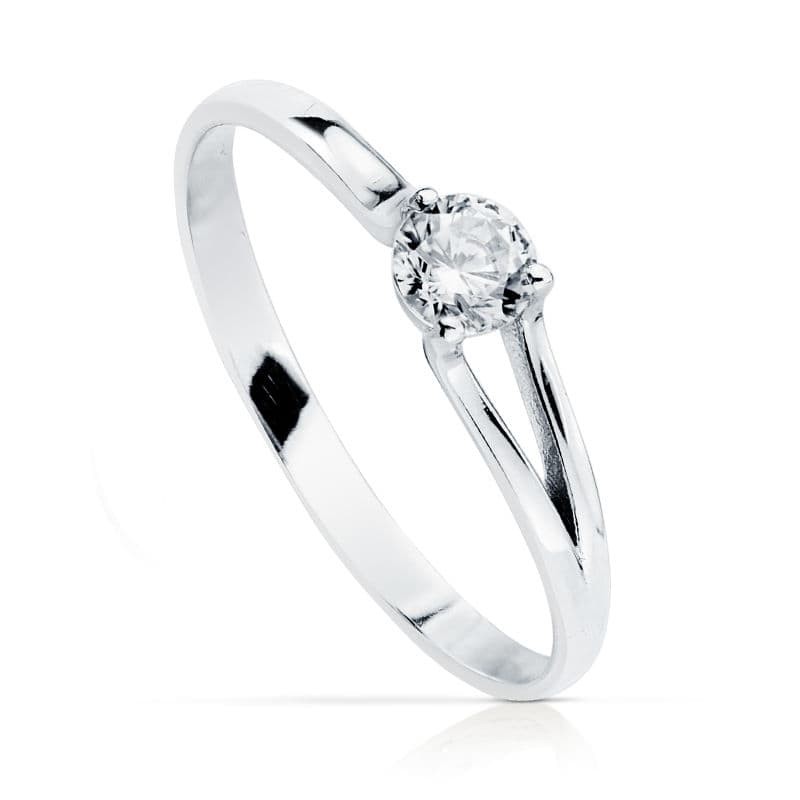 SOLITARIO ORO BLANCO 4 MM                                                                           