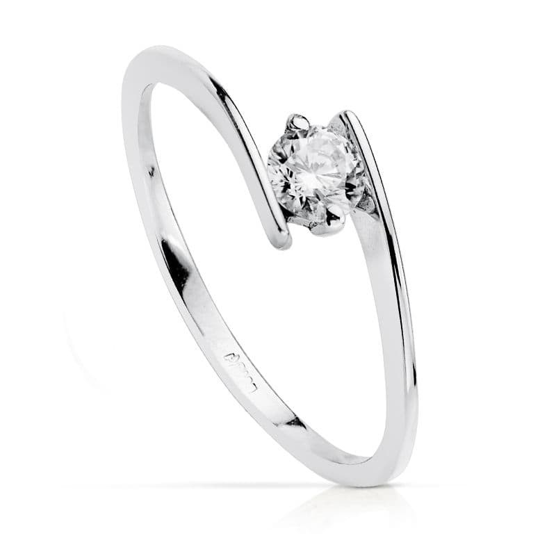 SOLITARIO ORO BLANCO 4 MM                                                                           