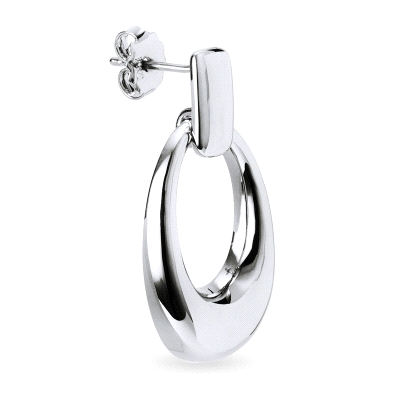 PENDIENTE LARGO PRESION PLATEADO                                                                    