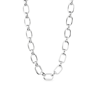 COLLAR ESLABONES 40+6CM PLATEADO                                                                    