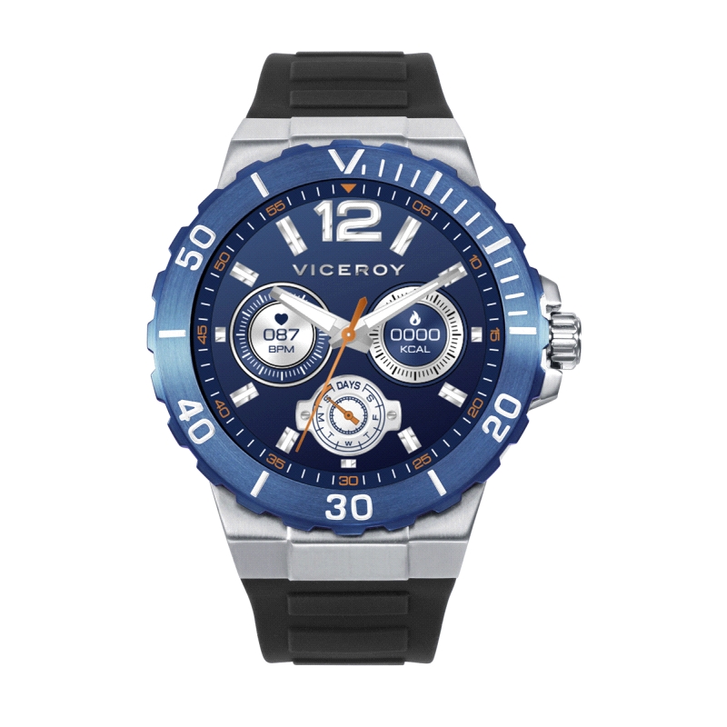 RELOJ SMART ACERO IP AZUL CORREA SR VA                                                              