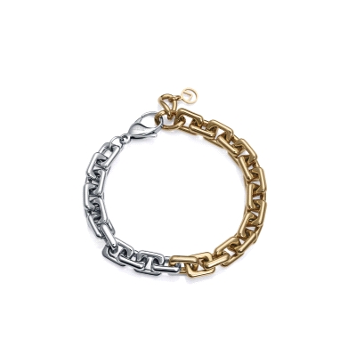 PULS ACERO BITONO IP DORADO ESLABONES SRA FN                                                        