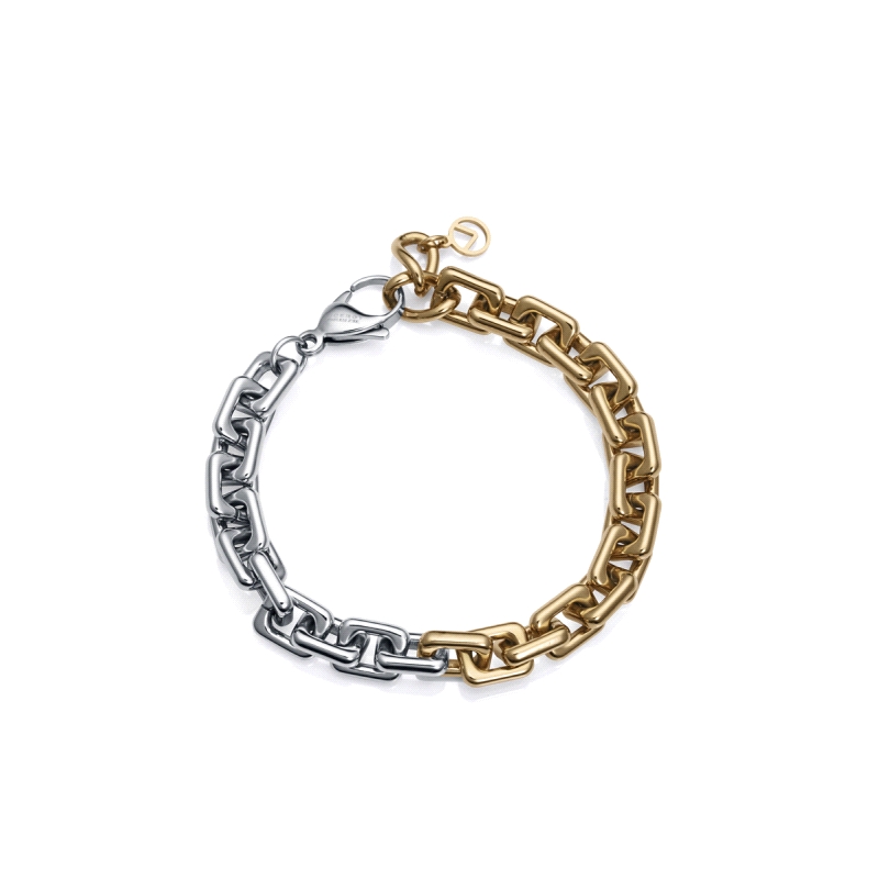 PULS ACERO BITONO IP DORADO ESLABONES SRA FN                                                        