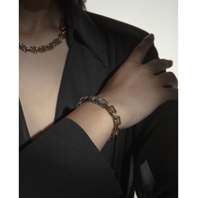 PULS ACERO BITONO IP DORADO ESLABONES SRA FN                                                        