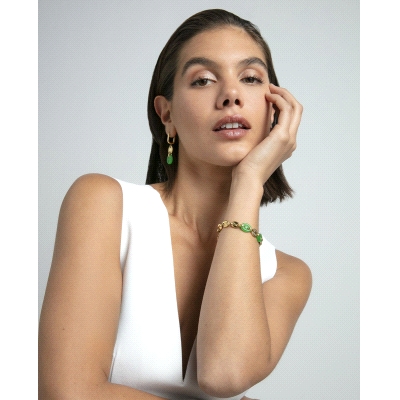 PULS ACERO IP DORADO PIEDRA NAT SRA FASHION                                                         