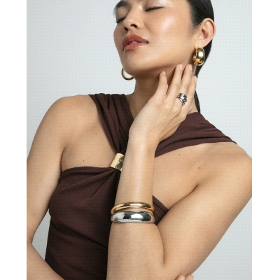 PULS ACERO E IP DORADO RIGIDA SRA FASHION                                                           