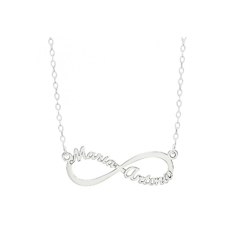 COLLAR PERSONALIZADO INFINITO NOMBRES                                                               