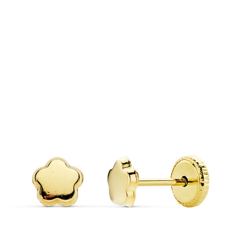 PENDIENTES ORO AMARILLO FLOR 5X5 MM                                                                 