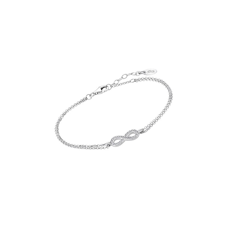 LOTUS SILVER PULSERA SRA.DOBLE.INFINITO                                                             