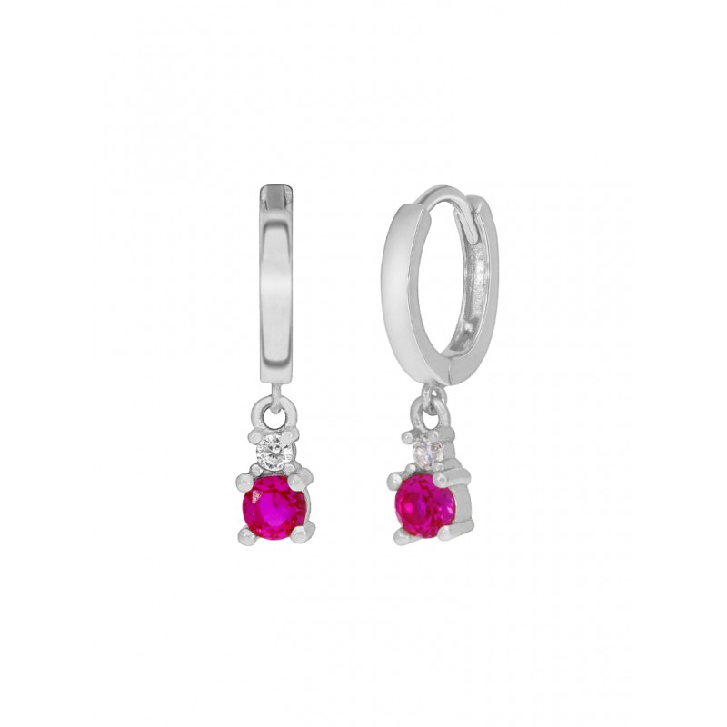 MAREA PLATA 925 PENDIENTES SCARLET                                                                  