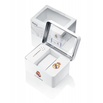 RELOJ ACERO IP AZUL BRAZALETE VA R. MADRID                                                          