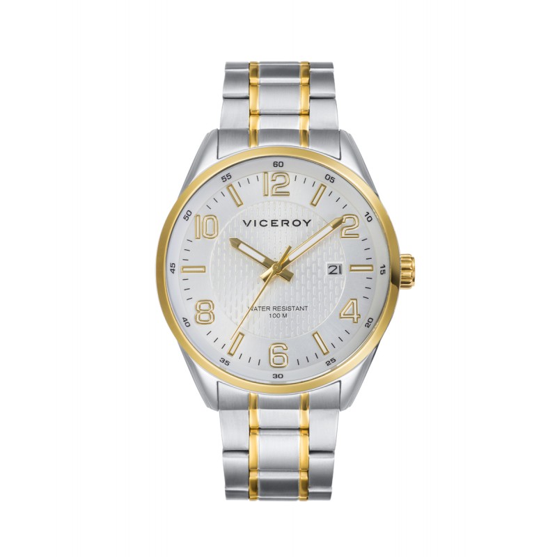 RELOJ ACERO IP DORADO BRAZALETE SR VA                                                               
